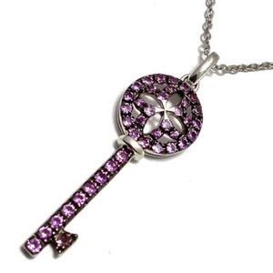Authentic LORENZO SS .925 Pink Topaz Necklace
